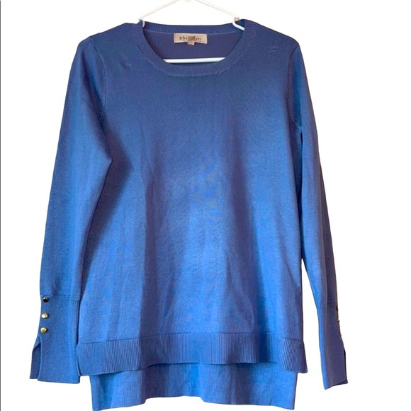 Philosophy Sweaters - Philosophy High Low Scoop Neck Sweater